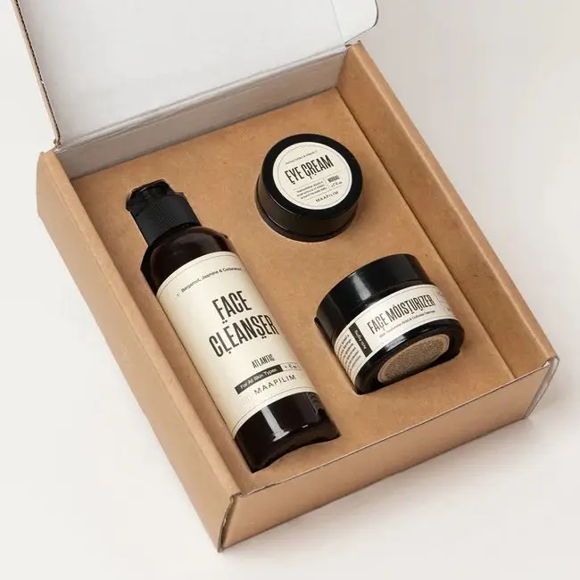 Custom Design Printing Customized Shipping Mailer Delivery Mail Paper Box for Cosmetic Skincare Set Corrugated Box