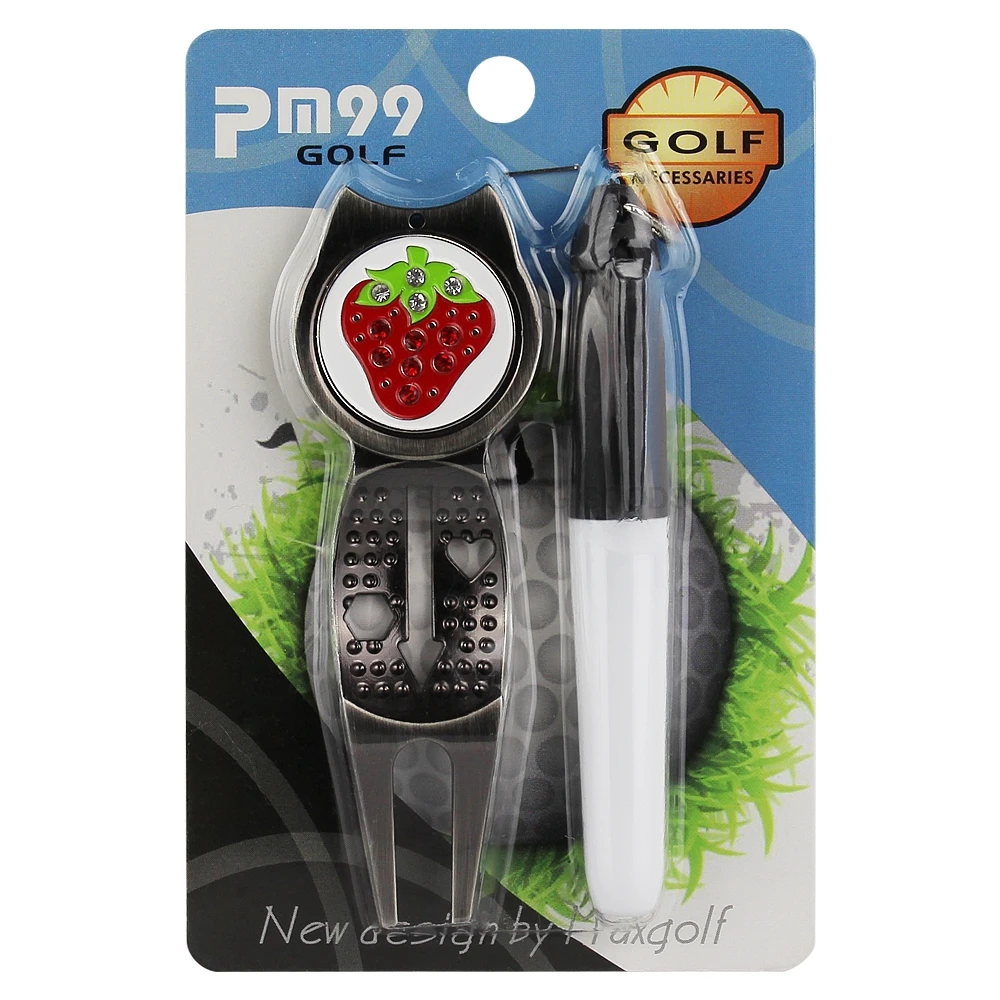 Custom Logo Metal Retractable Golf Club Repair Tools Sport Accessories for Divot Repair