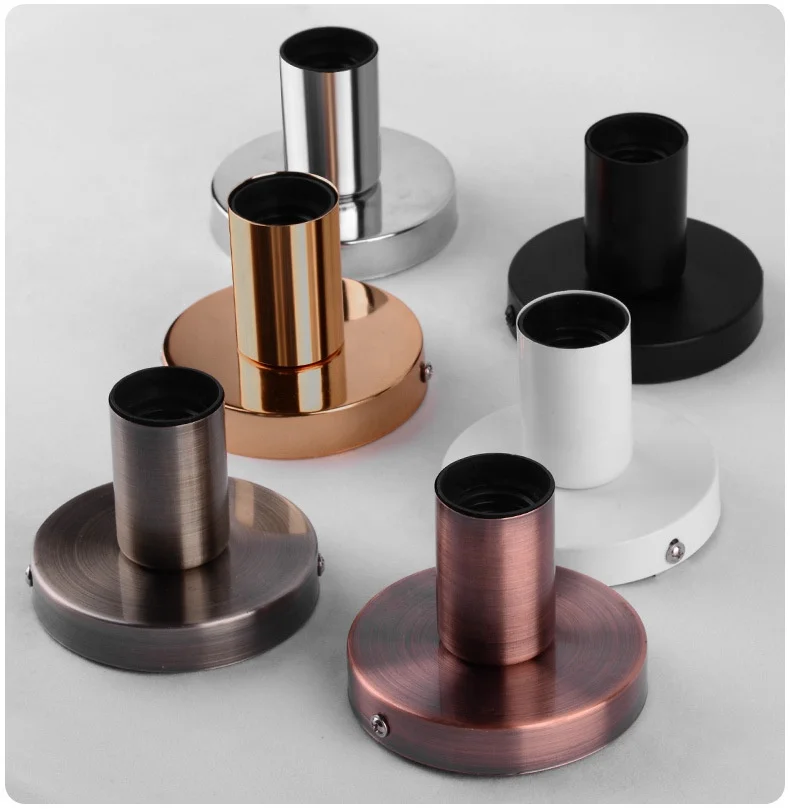 Vintage Wall Mounted Lamp Bulb Holder Industrial Ceiling Mount Lighting Fixture Modern E27 Light Fitting Gold Wall Sconces