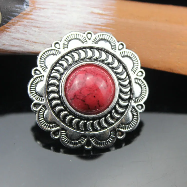 Высокое качество Новая мода цветок DIY Western Conchos с камнем для кожаного кошелька