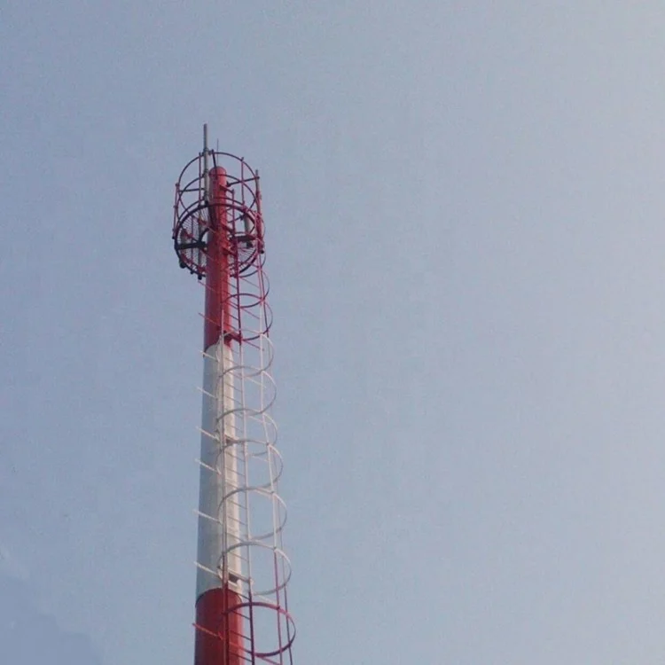 30 40 м 5 г Wi-Fi сигнал свободно стоящая круглая оцинкованная телекоммуникационная антенна одиночная трубчатая