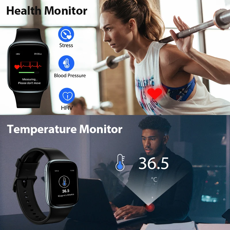 J-Style 2166 Bluetooth 5.0 IP68 amoled appel serie6 watch hw28 w57 smart watch thermometer