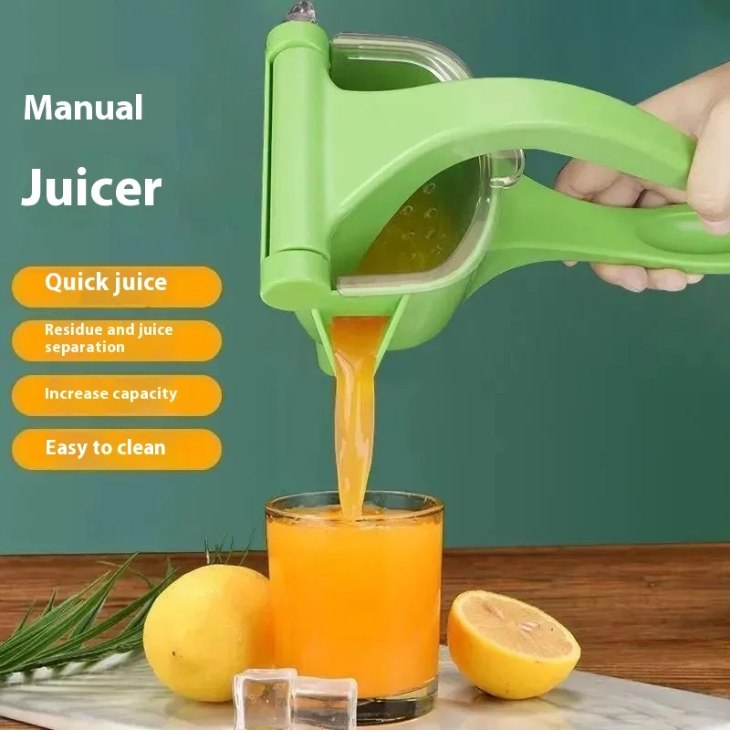 Multifunctional Manual Juicer for Home Use Stainless Steel Fruit and Vegetable Juicer with PP Separator for Lemon and Potato