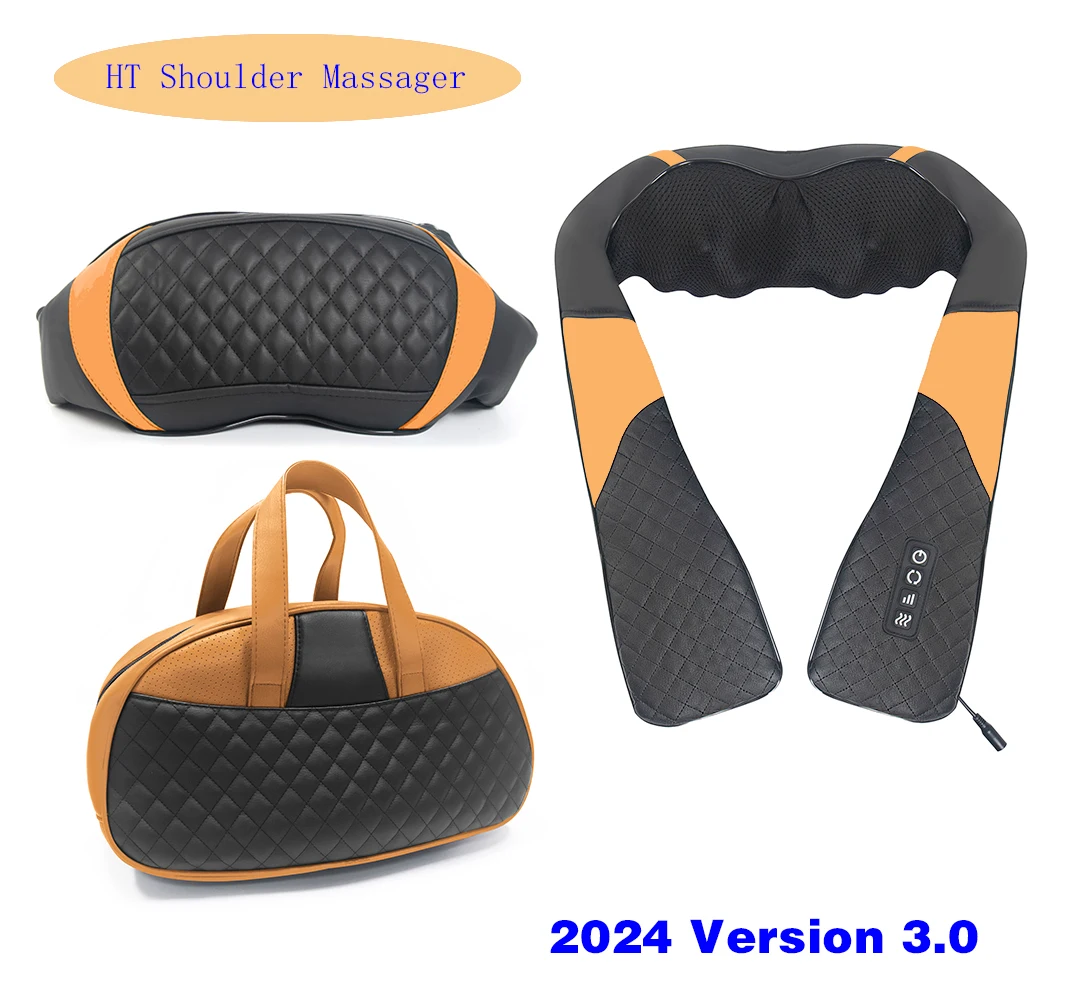 2024 new version chip neck and shoulder massage With Heating function and top stronger motor