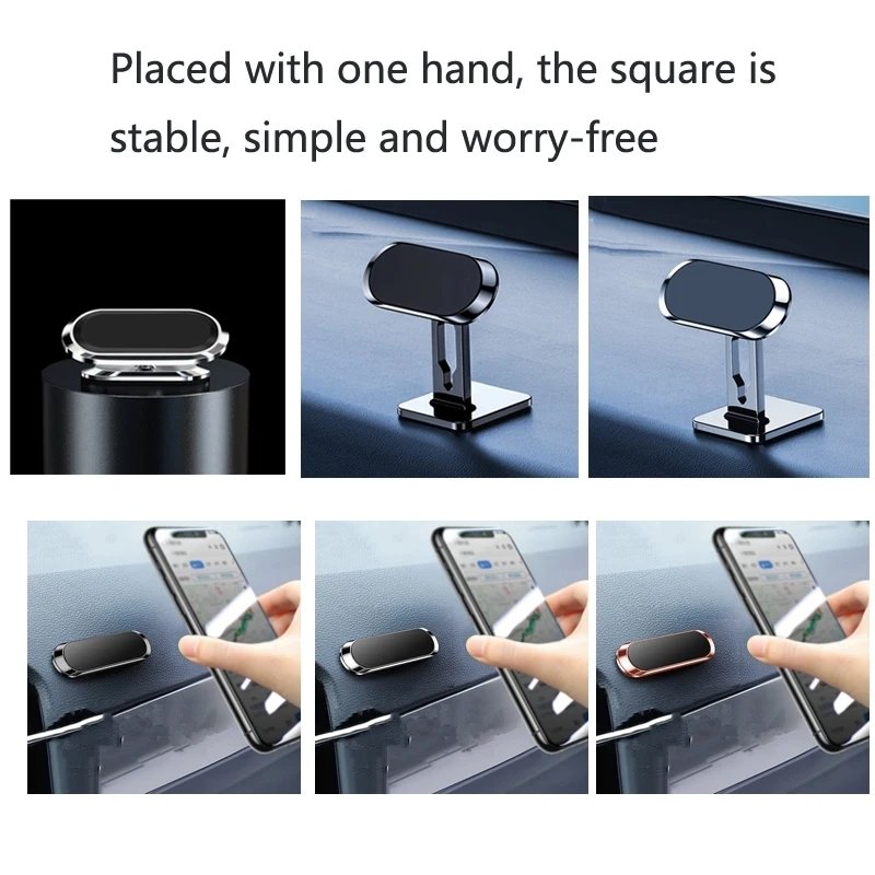Metal Magnetic Phone Holder 360 Rotating Universal Car Phone Holder Stand Zinc Alloy Air Vent Support Bracket Cell Phone Holder
