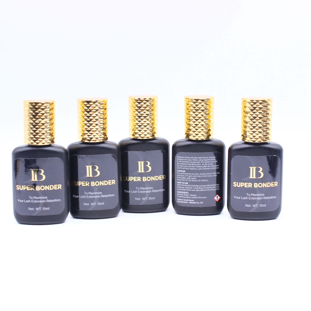 ibeauty eyelash glue Booster korea eyelash extensions Adhesive bonder Wholesale price i-Beauty ib Super Bonder 15ml glue