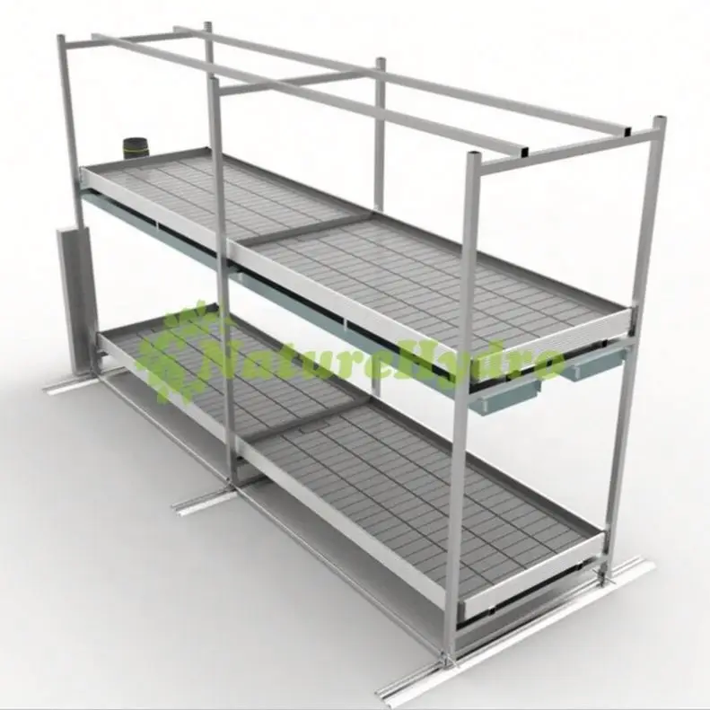 
Garden greenhouses hydroponic grow tray mushroom rack growing shelves rack prices mobile vertical racking for farming 