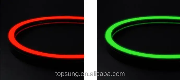 Digital 24V flexible silicone neon 3535 Led Flex Neon Strip with black silicone tubing for led strip