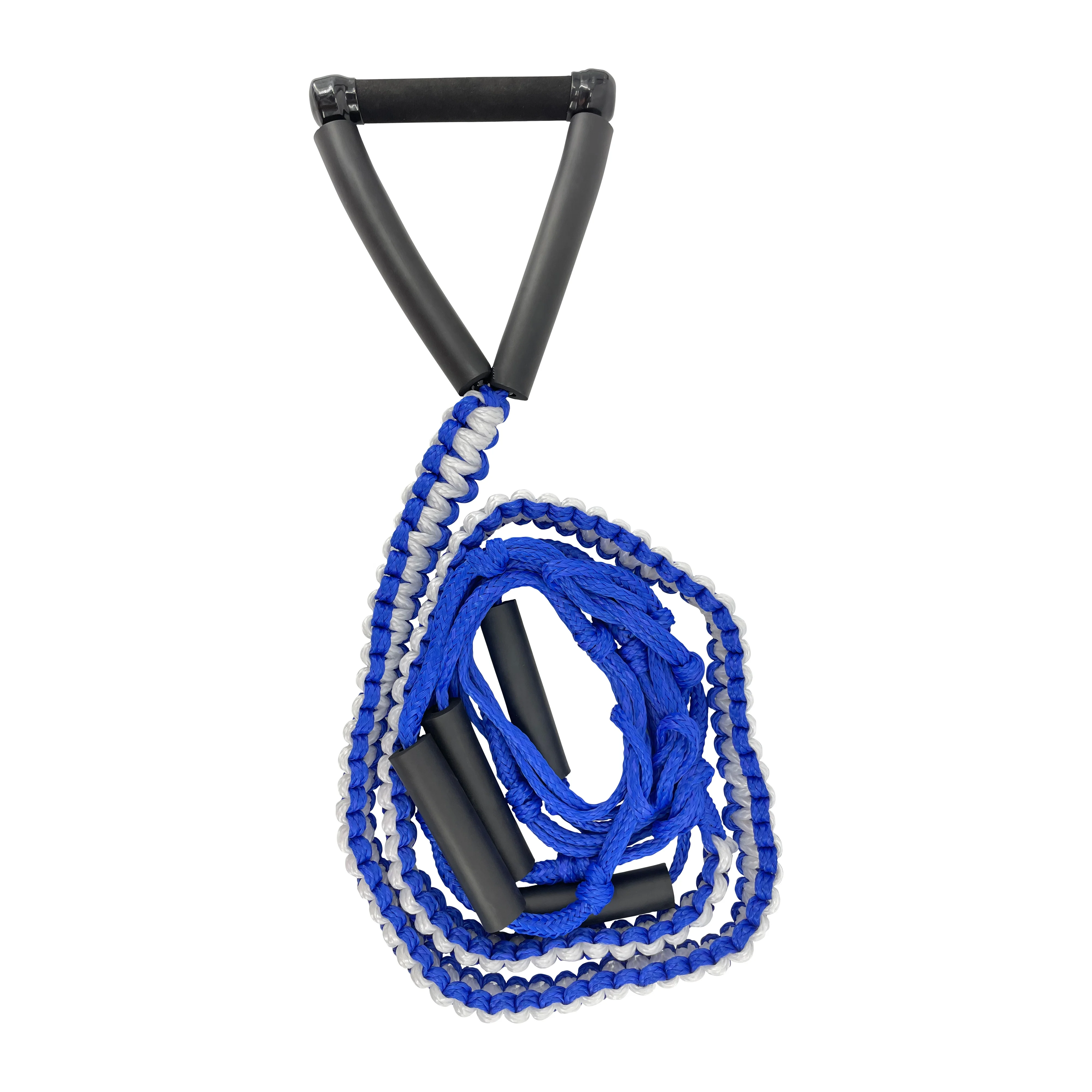 25ft 2200lbs WOVEN BRAIDED Water Ski Rope Traction for Boat Surfing Line Wakeboard Tow with 10In EVA Handle