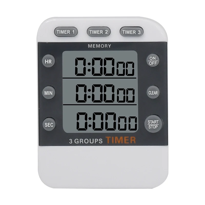 Digital 3 in 1 Countdown Timer 3 Channel Timer kitchen timer triple