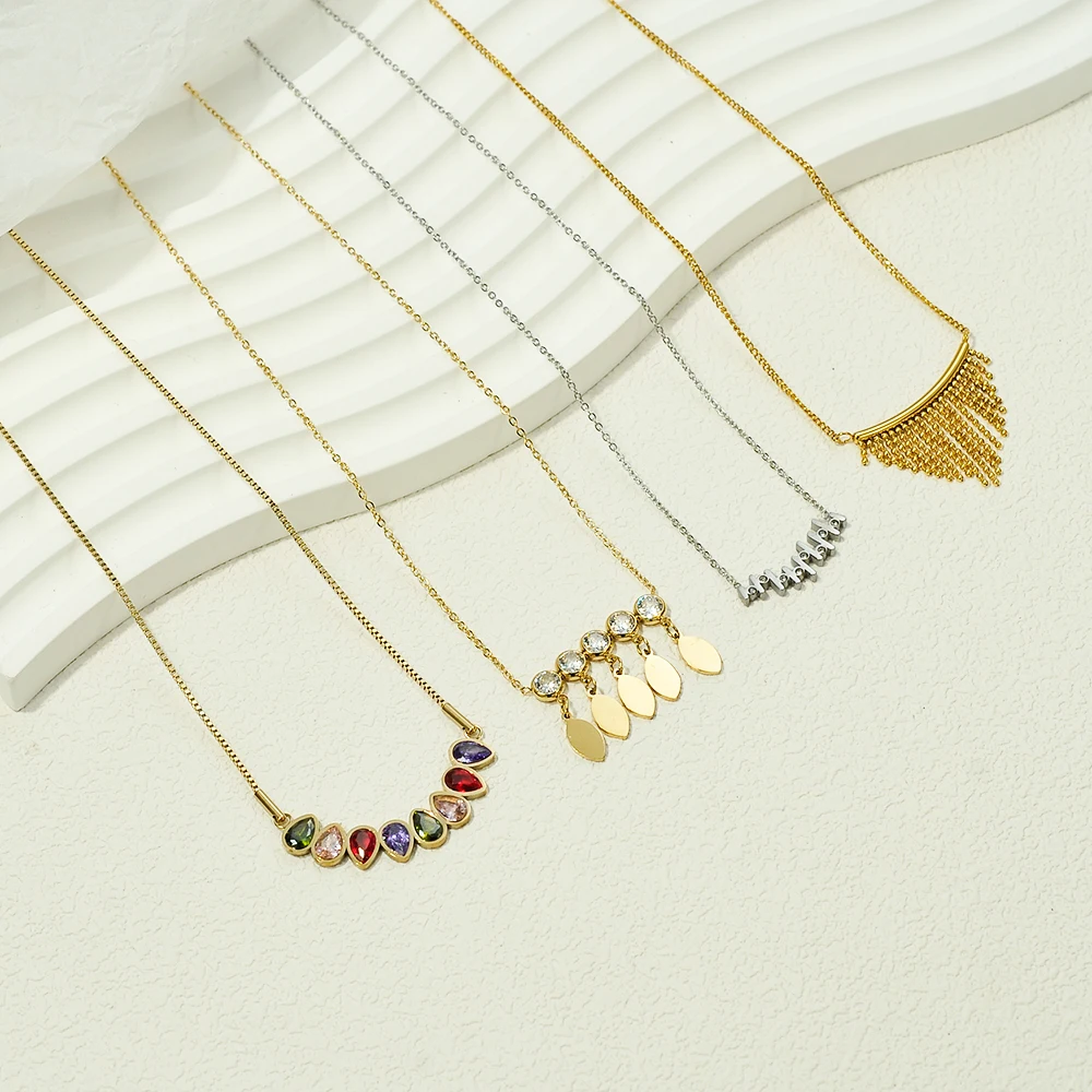 Ожерелье из нержавеющей стали женские ювелирные изделия 18k PVD ожерелье