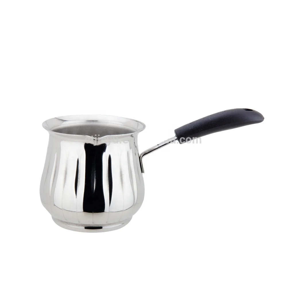 Turkish Stainless Seel Milk Heating Pot And Coffee Boiler Pot