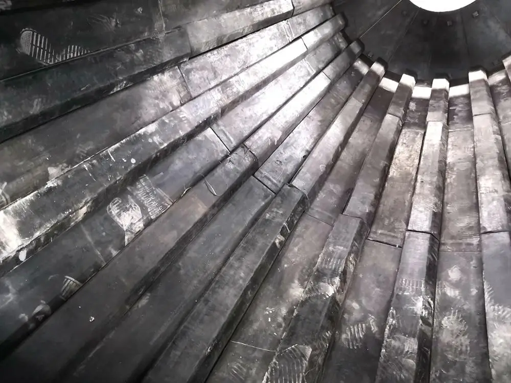 Drum scrubber washing machine  for cleaning gypsum stone