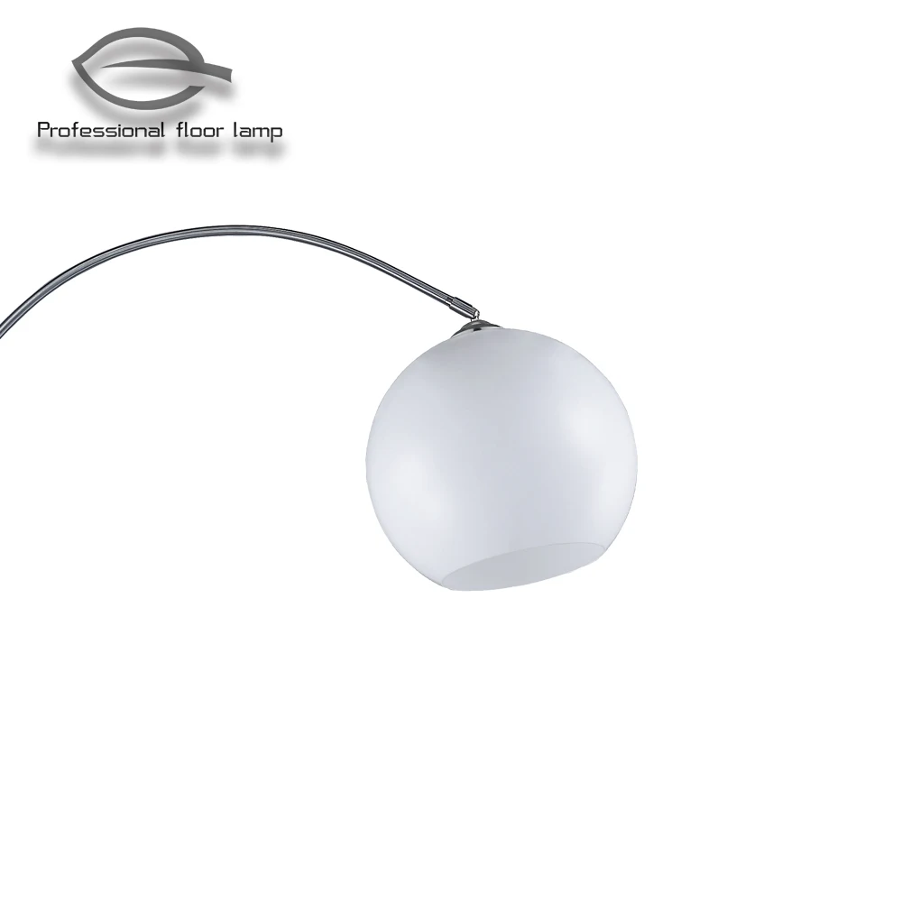 Arc Iron with Acrylic in Satin Nickel Colour Round Acrylic Shade  Arc Tube Fishing Led Floor Lamp