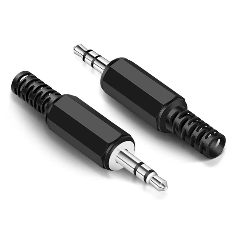Suitable for mobile phone computer 3.5mm plug 3-core audio box ring microphone headphone plug