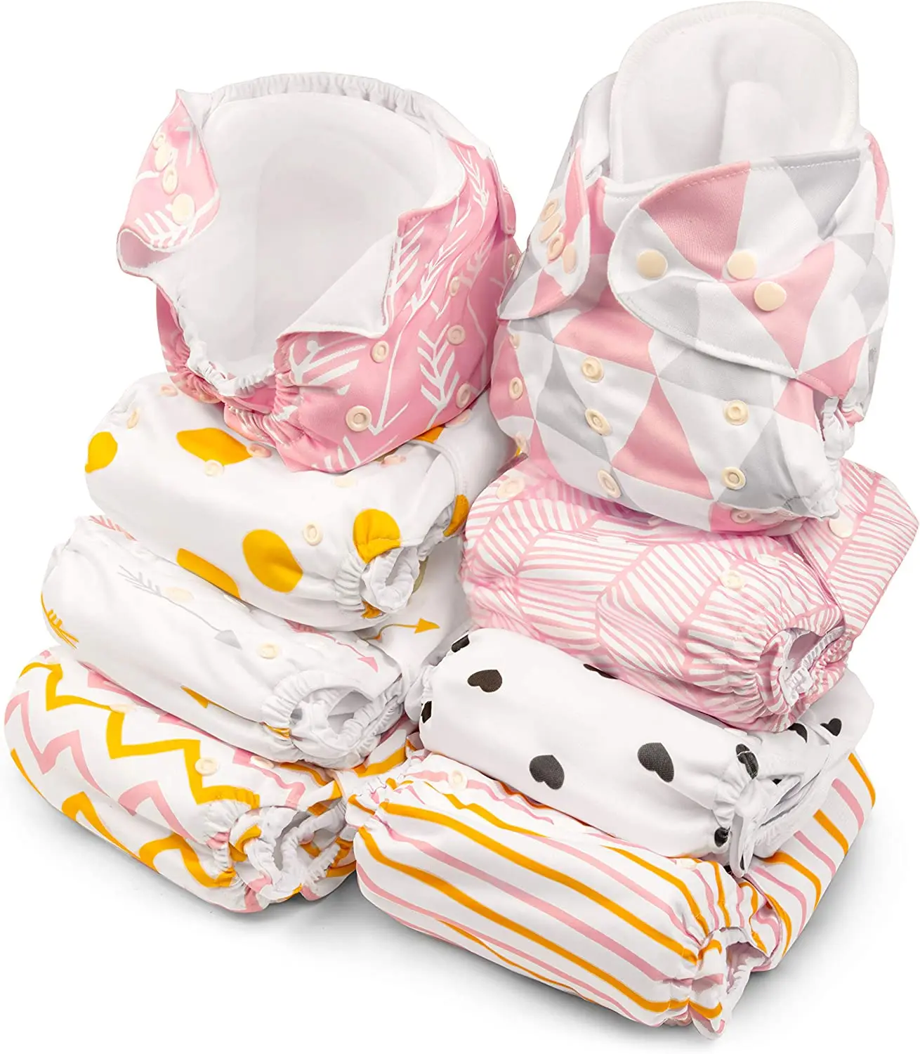 Hot selling High Quality Washable Eco-Friendly Diaper Adjustable Printed Nappy Reusable Cloth Diapers