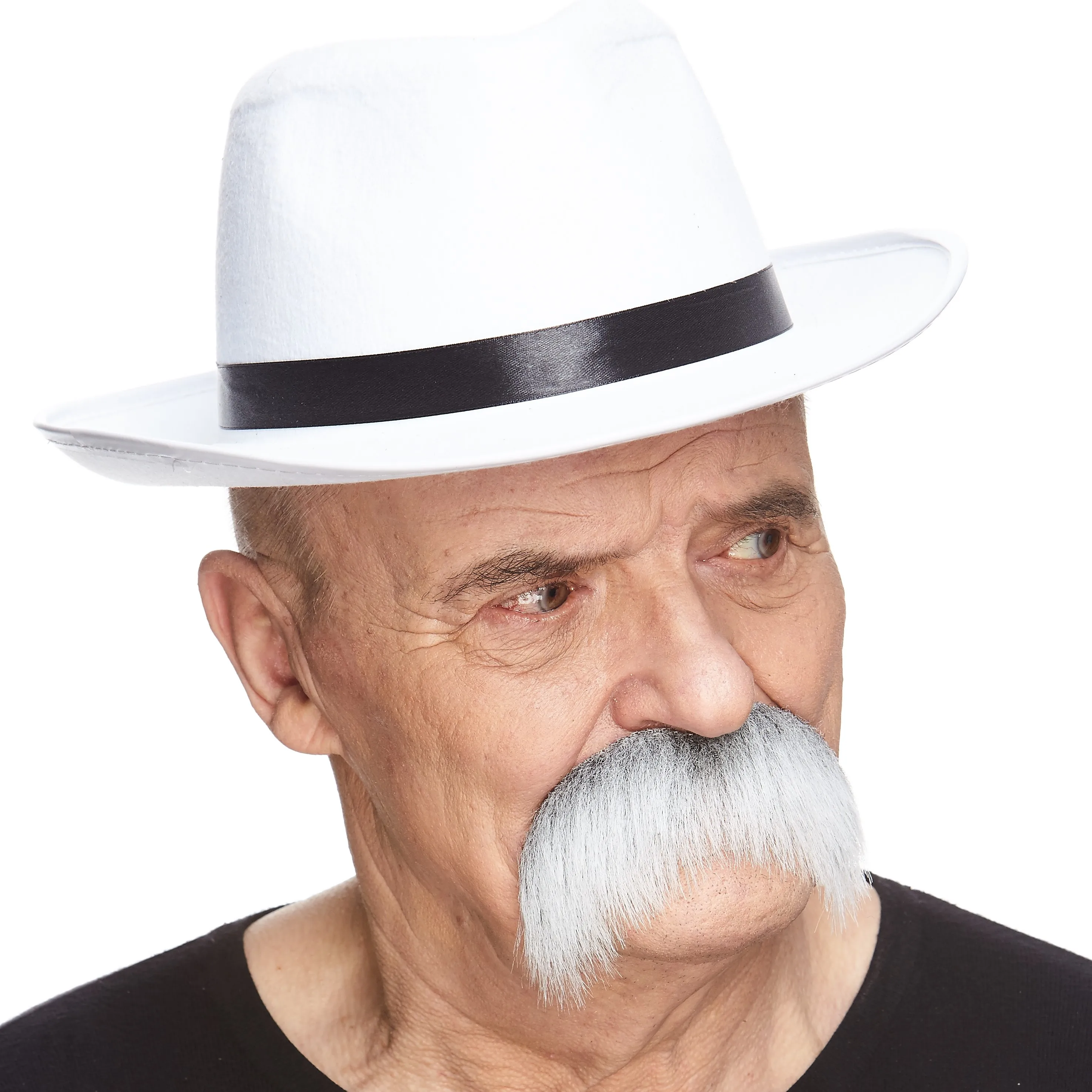 Novelty Self Adhesive Walrus Fake Mustache Realistic False Facial Hair for Adults Costume Accessory