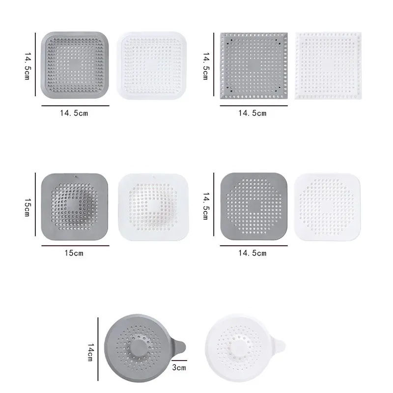 Hot sale silicone kitchen bathroom water drain filter floor strainer plastic drain cover