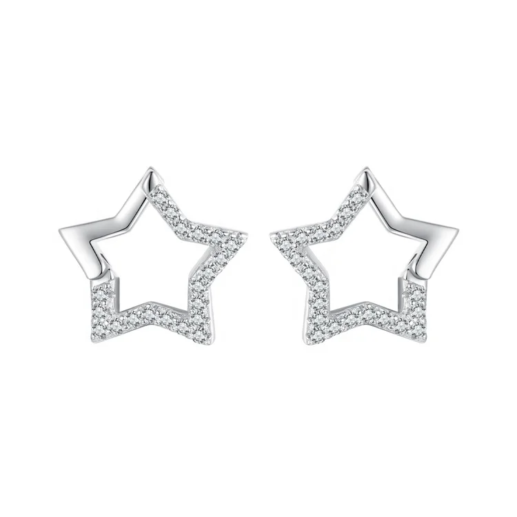 Youchuang high quality gold plated dainty wholesale earring Hiphop women jewellery 925 silver kids star fashion stud earrings