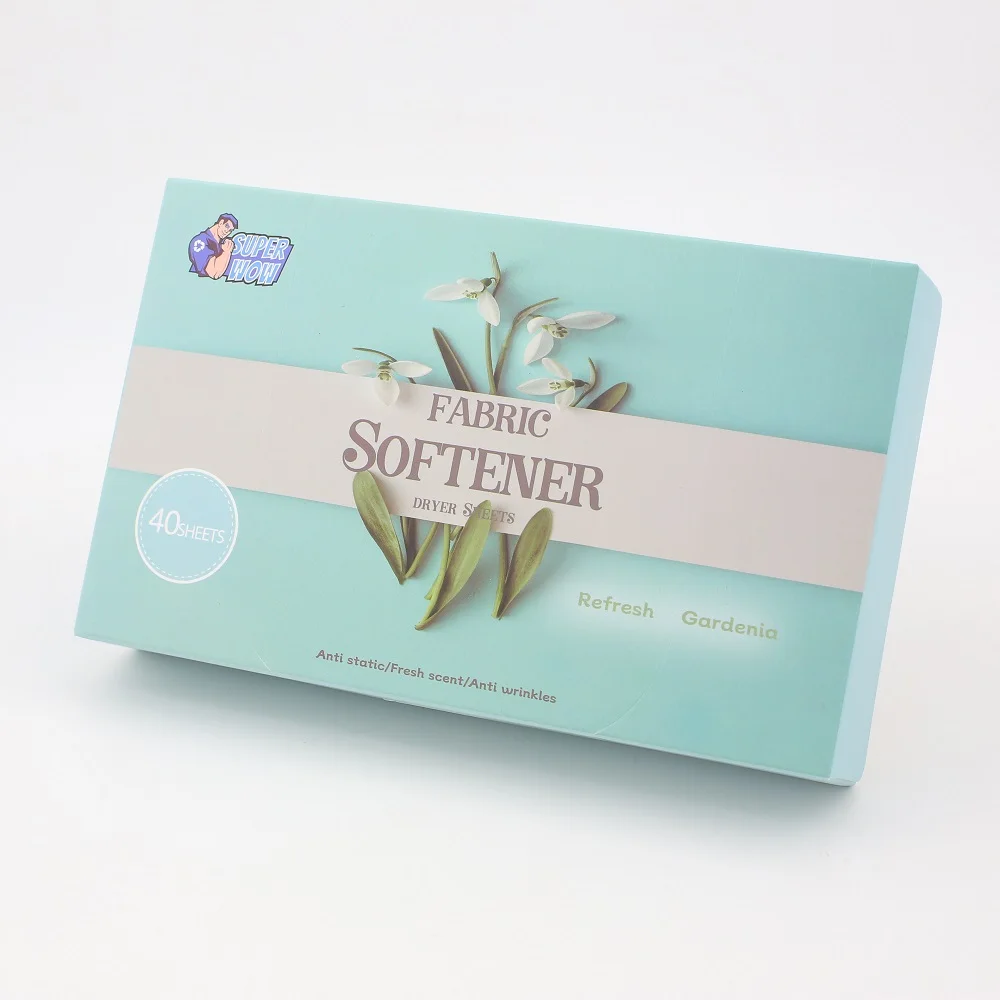 Best Clothes Laundry Dryer Fabric Softener Sheets Fresh Scent Long-lasting Non-Toxic Tumble Dryer Sheet