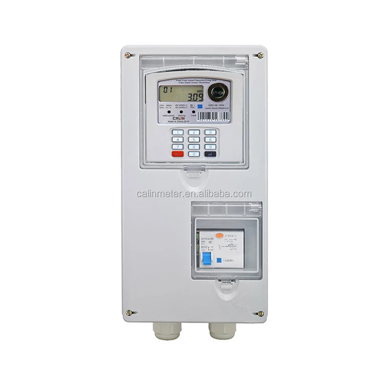 Factory custom Din Rail Prepaid Smart Electric Power Meter Ic Card Remote Reading Intelligent Guide Rail Energy Meter