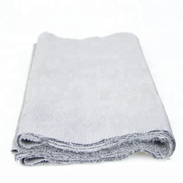 Anti Static Metallic Yarn Braid Electromagnetic Shielding Stainless Steel Fiber Anti Radiation Conductive Metallic Fabric