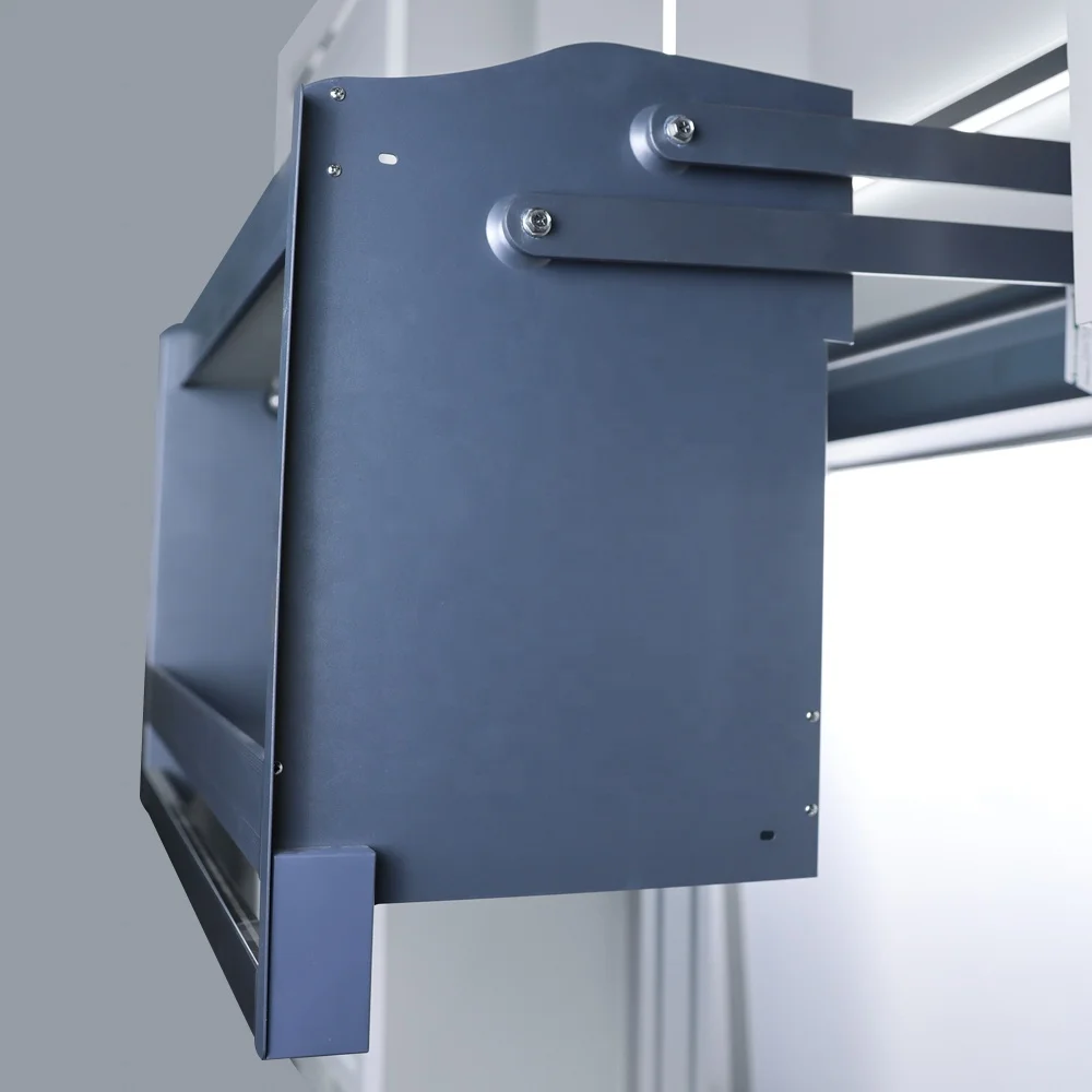 ROEASY intelligent smart double layer kitchen cabinets cabinet pull down out wire basket modern kitchen design cabinet