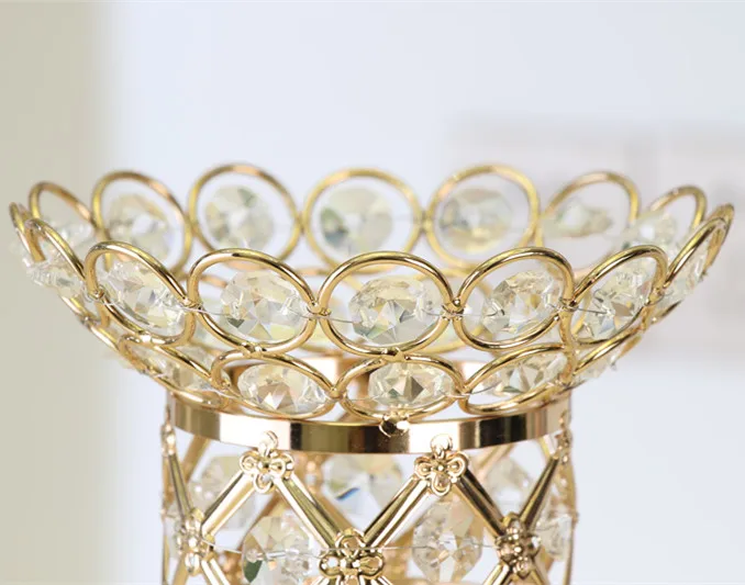 
tall crysta wed decor candlestick holder copper 