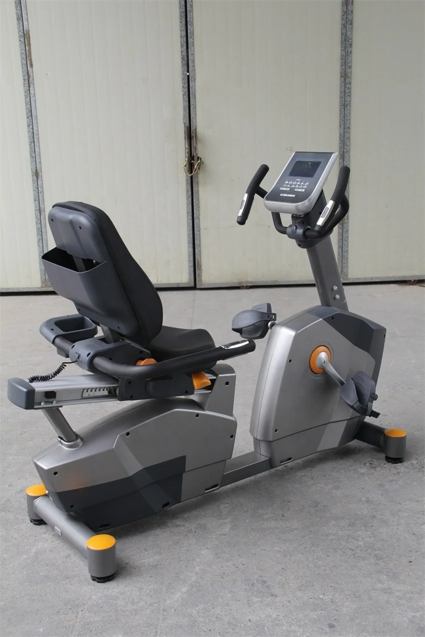 Gym Fitness Equipment Cardio Training Speed Adjustable Spin Bicycle Self-generating Magnetic Recumbent Bike With LED Display