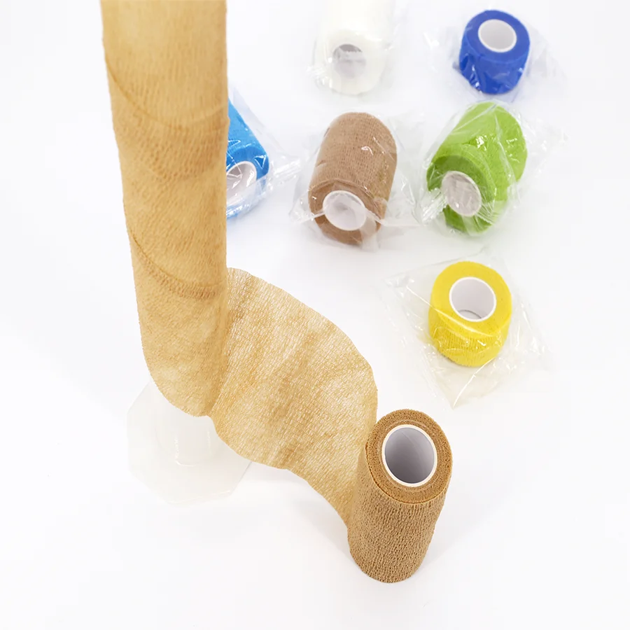 All Colors Non Woven Elastic Cohesive Bandage Self-Adhesive Pet Bandage