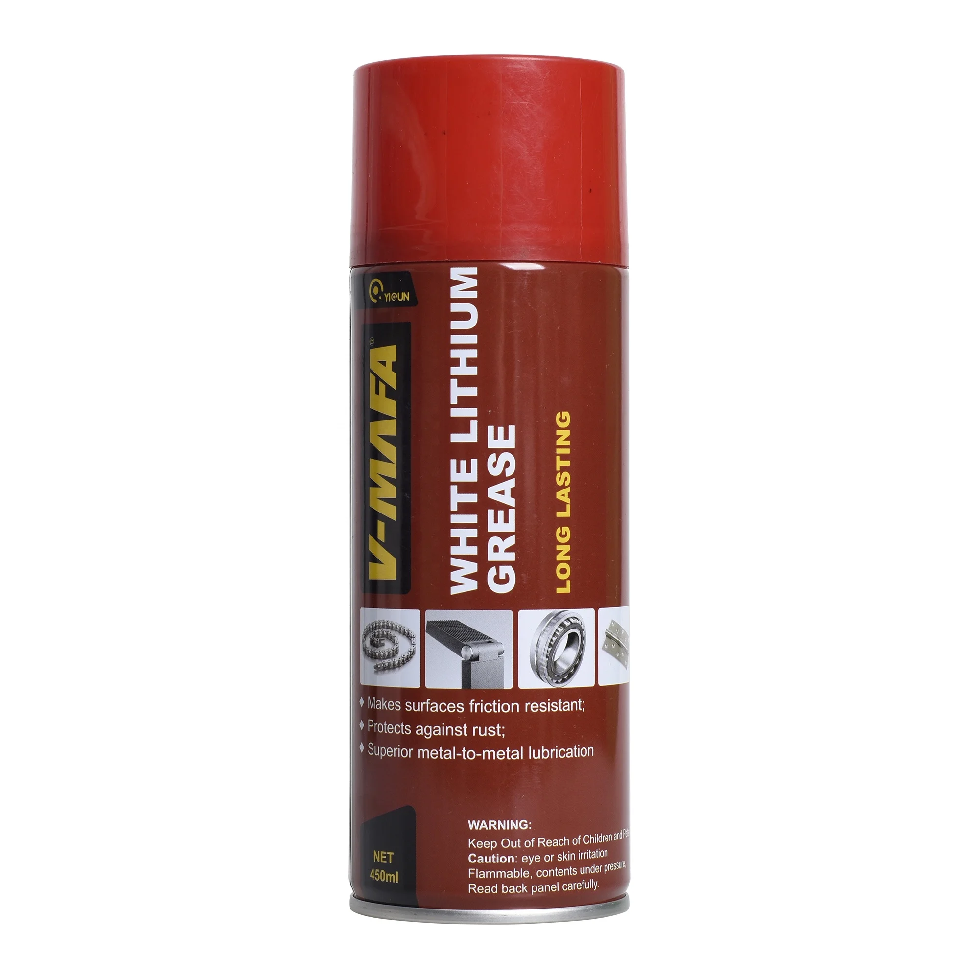 High Performance Automotive Auto Car Care Aerosol Spray White Lithium Grease