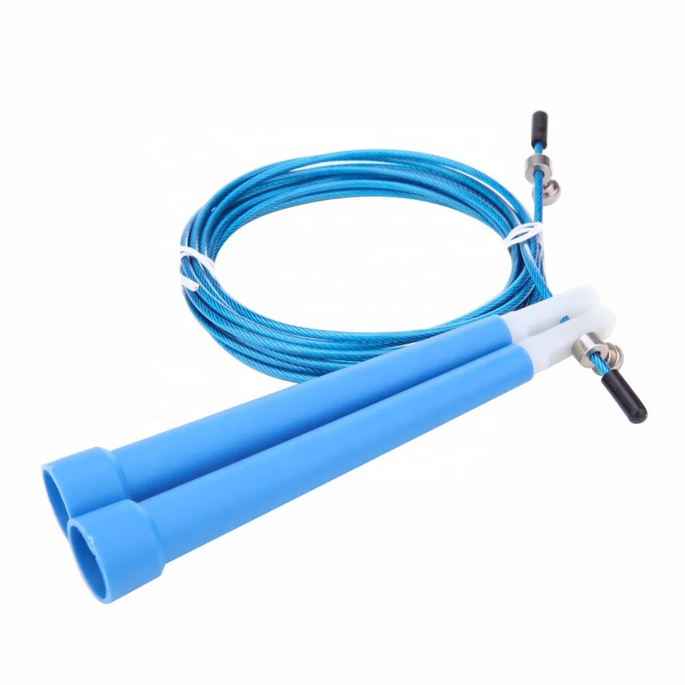 Лидер продаж пластиковая Скакалка Для Занятий Аэробикой ПВХ ручка скакалка регулируемая длина