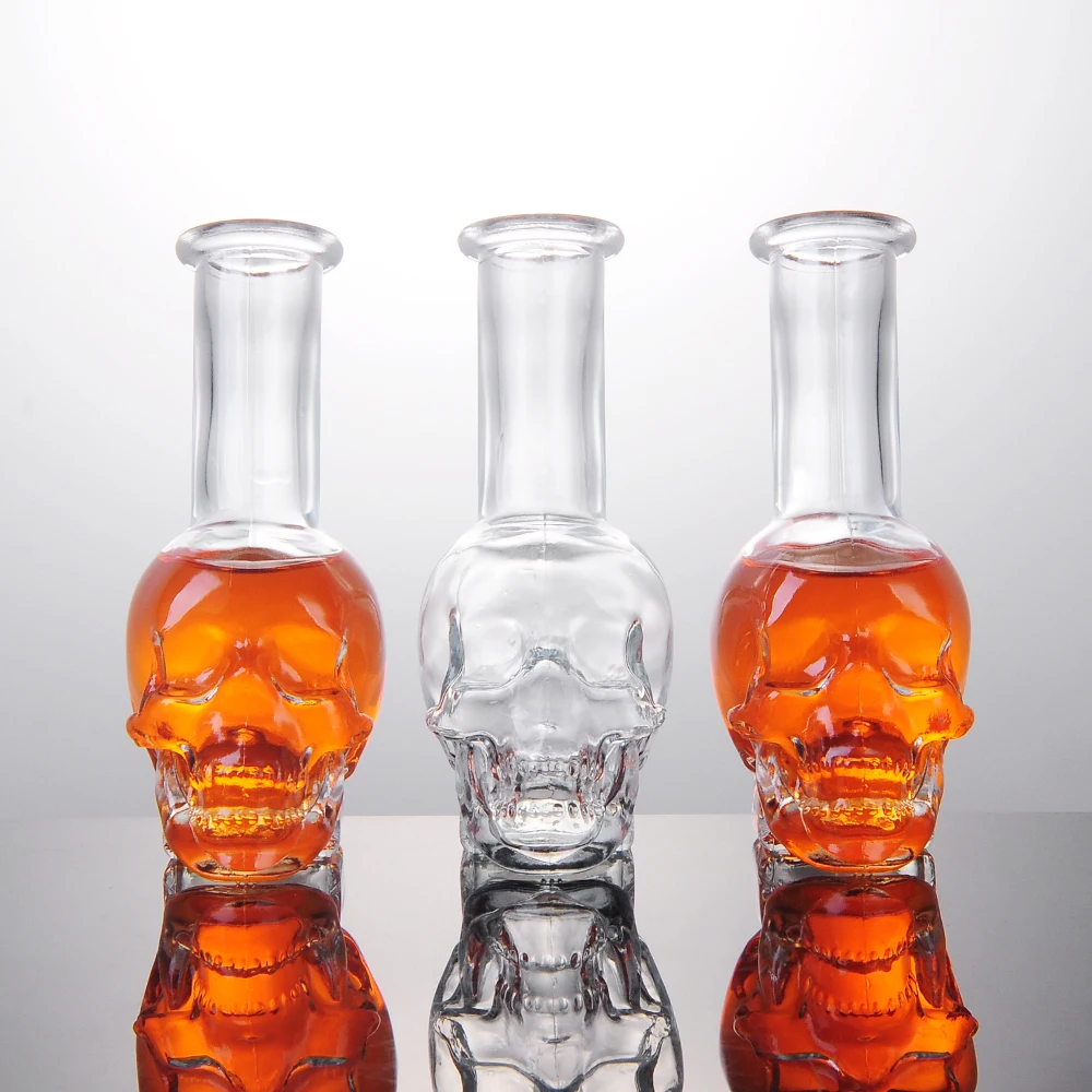 Череп графин Стеклянный Череп Бутылка Ликера виски стеклянная бутылка виски графины виски