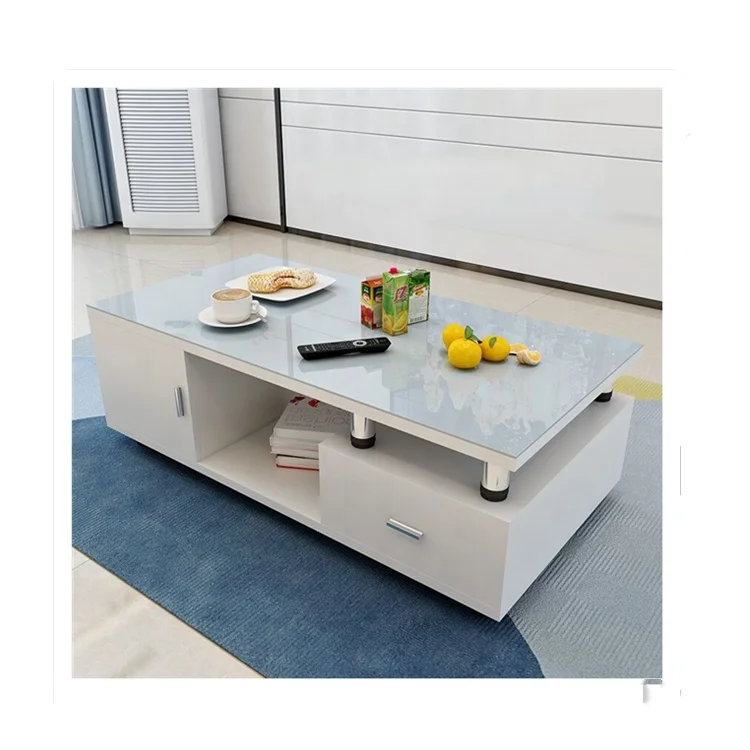 Modern Wooden factory  home dining room furniture set living room glass  TV Cabinets side coffee table sets