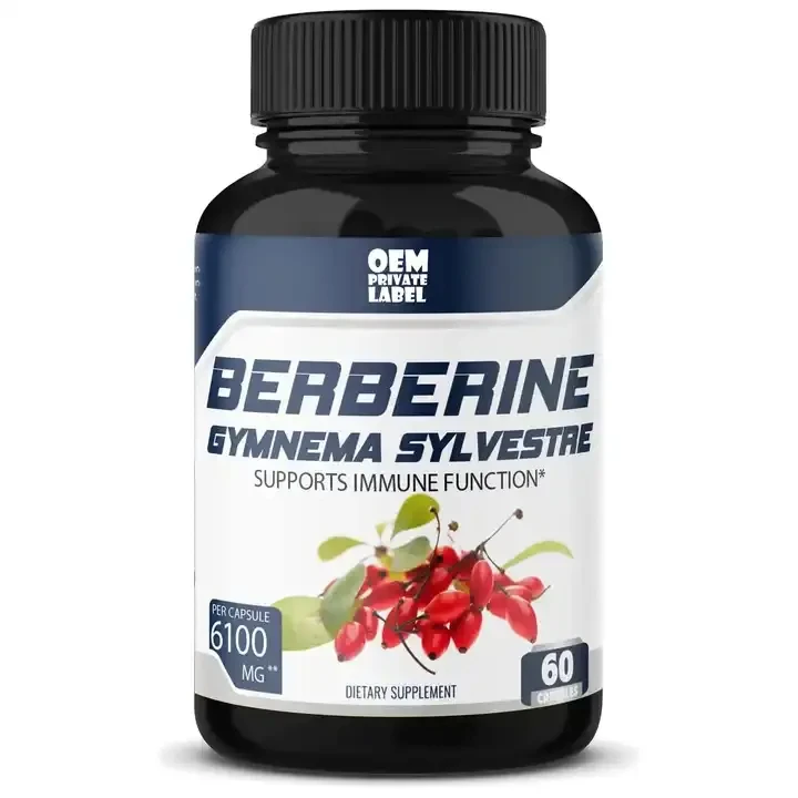 OEM Private Label Berberine Capsules Berberine HCl Bitter Melon Powder Extract Immune Support Supplement