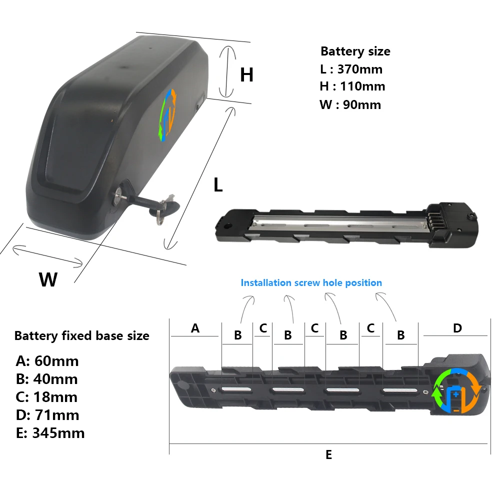 High Quality electric bike battery 36v 16ah for LITHIUM INR 18650 cell with charger