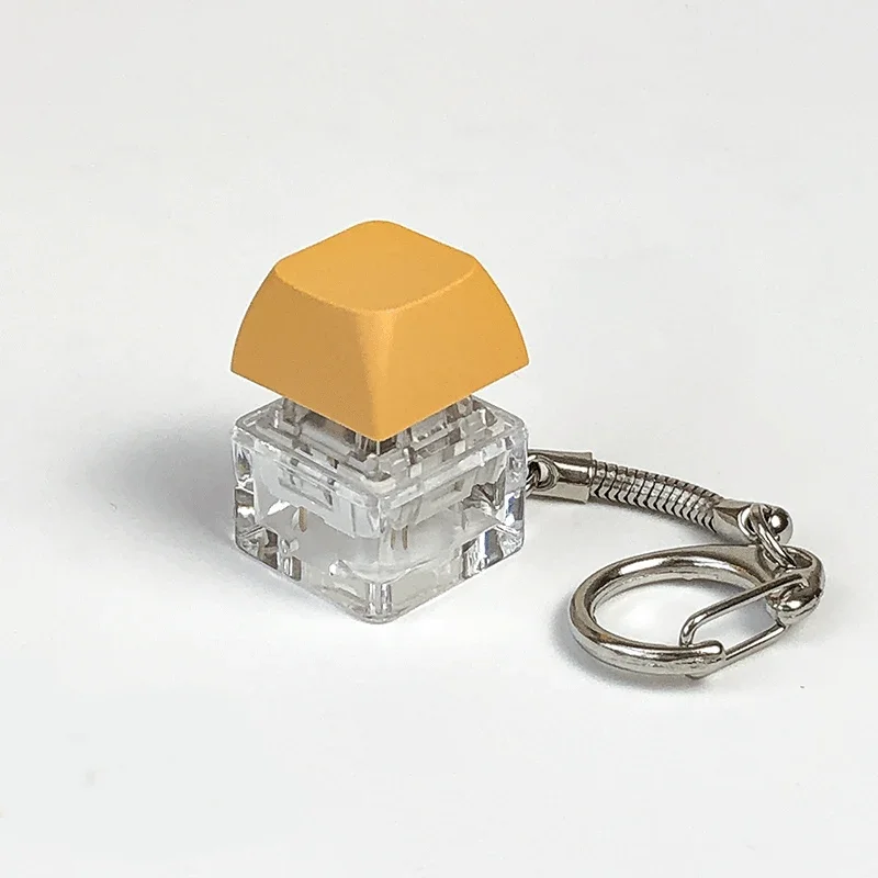 Decompression Keychain Mechanical Keyboard Button Keyring Fingertip Key Cap Pendant Toy Juguetes con teclas de teclado