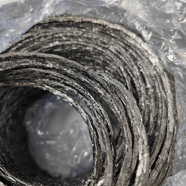 3mm Flexible Pure Graphite Gland Packing With Wire Reinforced