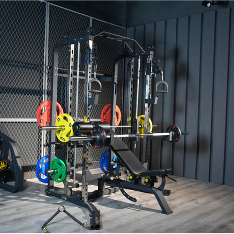 2022 Manufacture Multi Power Rack Home Multifunction Gym Equipment Smith Machine