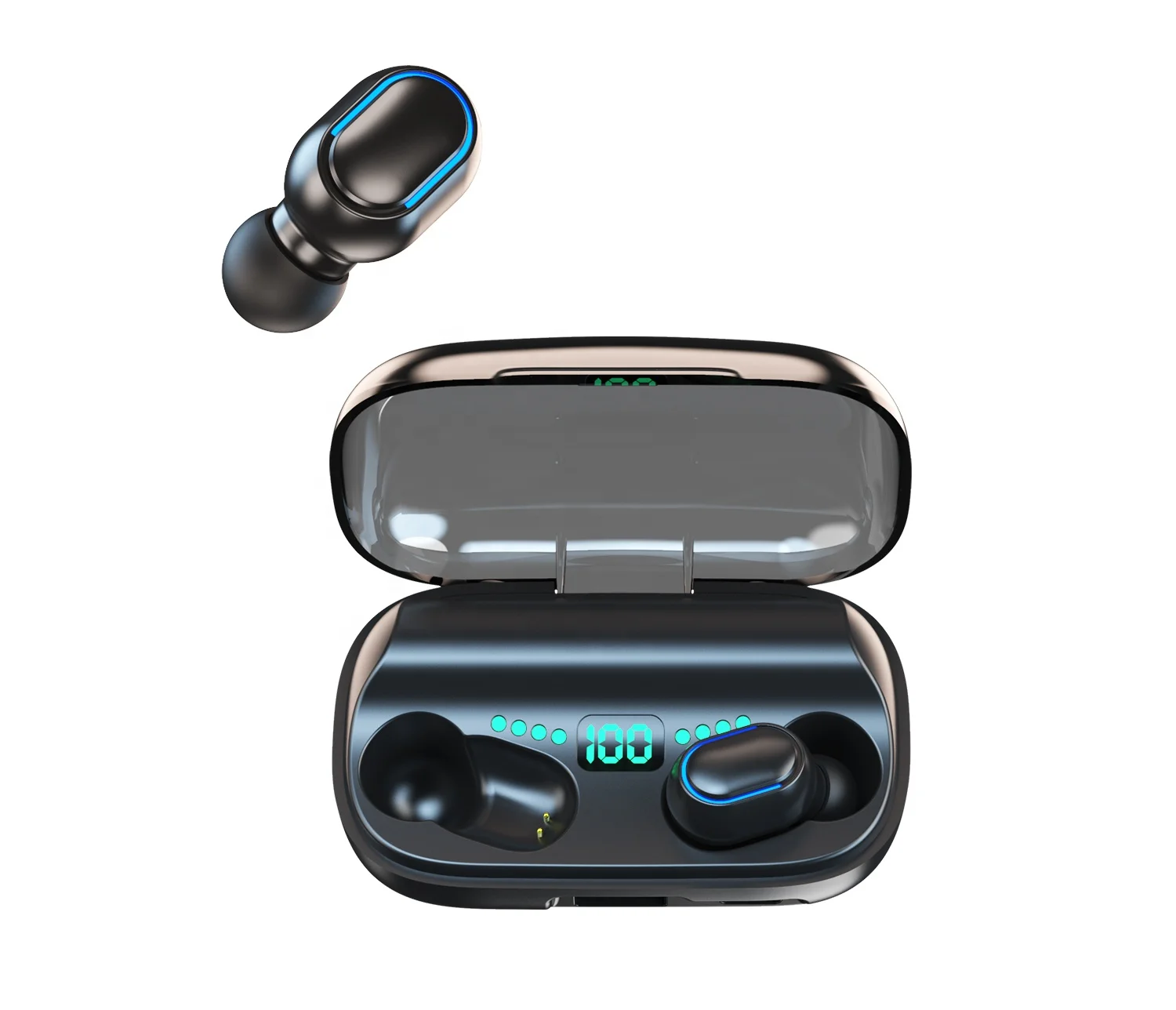
2021 hot item gaming headset wireless walkie talkie earbud IPX5 waterproof earbuds for Android and Iphone 