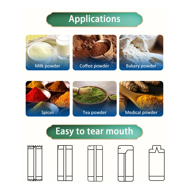 High speed automatic stick bag 3 in 1 instant coffee powder sachet filling packing machine