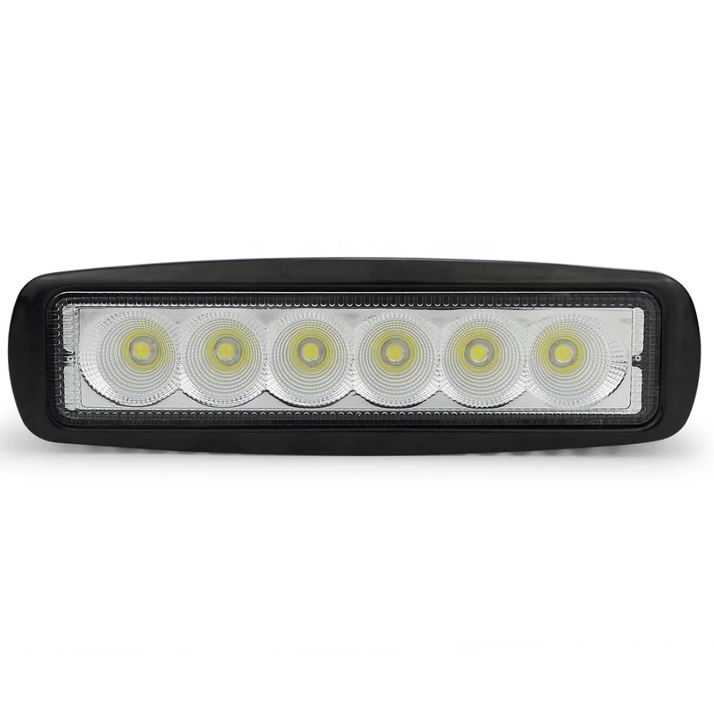 6inch 18w led work light bar spot flood beam offroad driving light for motorcycles cars suv truck
