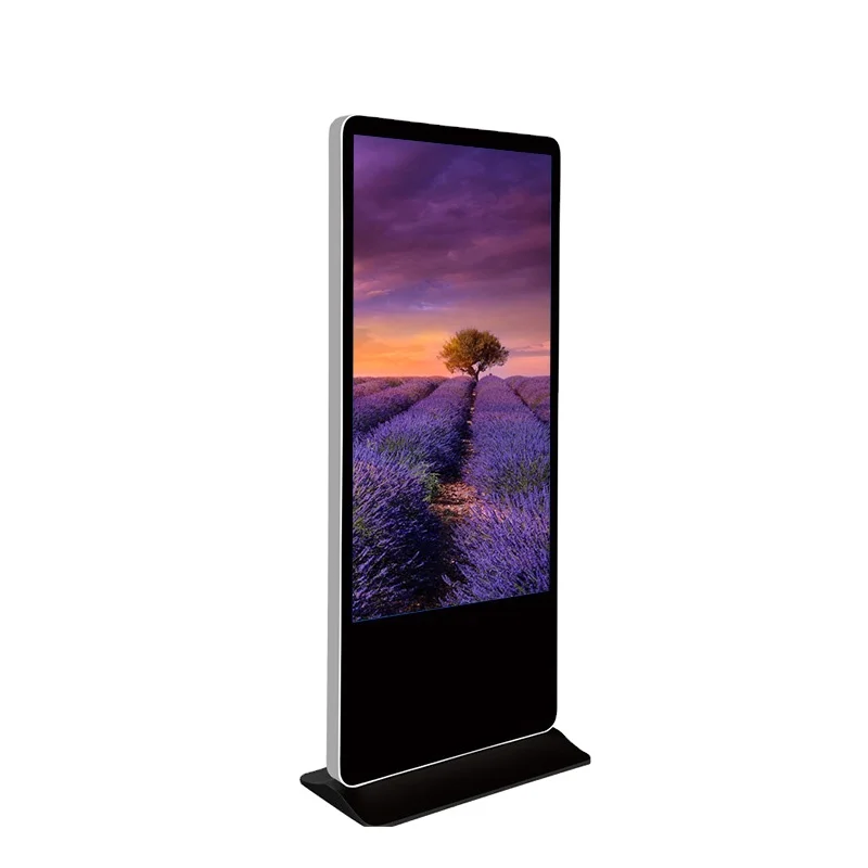 Factory Price Free Standing Wall Touch Screen LCD Digital Signage Kiosk 65/55 inch Indoor with Rfid Reader Quad Core Processor