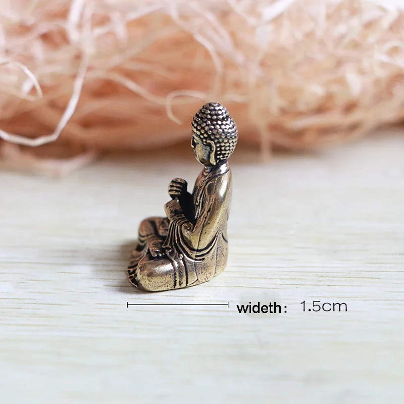 wholesale miniature brass buddha statue sakyamuni buddha car ornament hom decor
