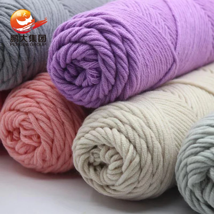 
milk cotton 8 ply acrylic 8ply yarn 