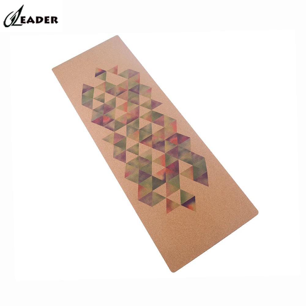 Фирменный биоразлагаемый пробковый резиновый рулон оптом Заземленный индивидуальный логотип коврик для йоги