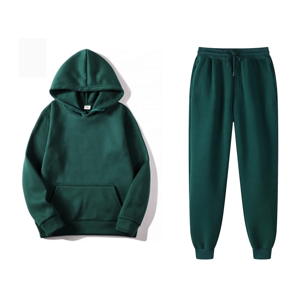 Custom Logo Embroidery Rhinestone Streetwear Essentials Hoodie Heavy Fleece Oversized Custom Sweatpants Blank Hoodie Set Unisex