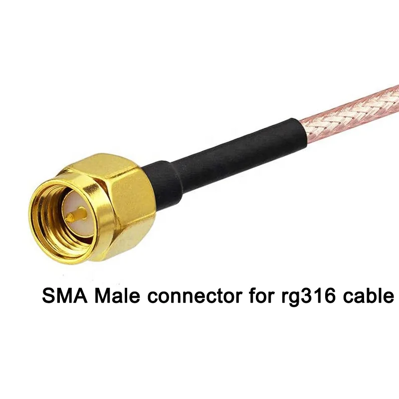 Соединитель RF Coax Pigtail RG316 соединительный кабель связи разъем SMA для штекера в