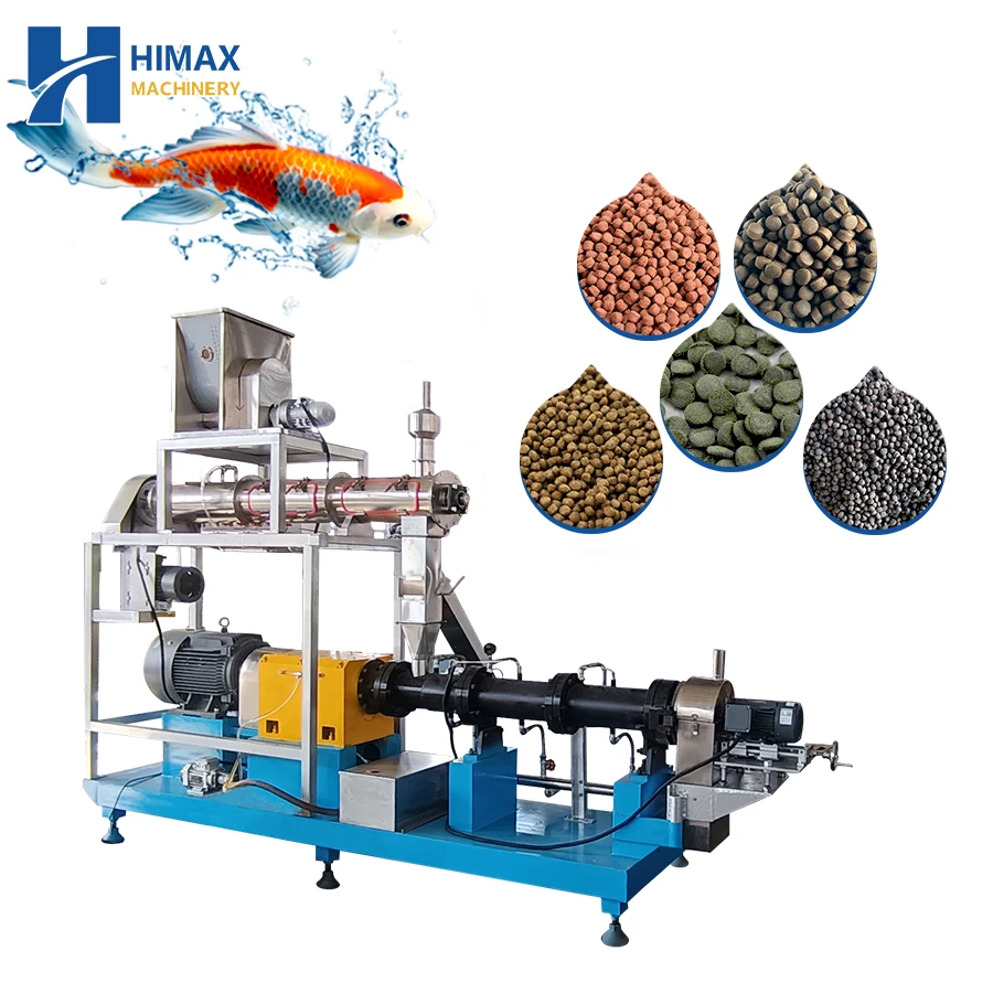 Automatic Floating and Sinking Aquatic Feed Production Line Fish and Shrimp Feed Extruder