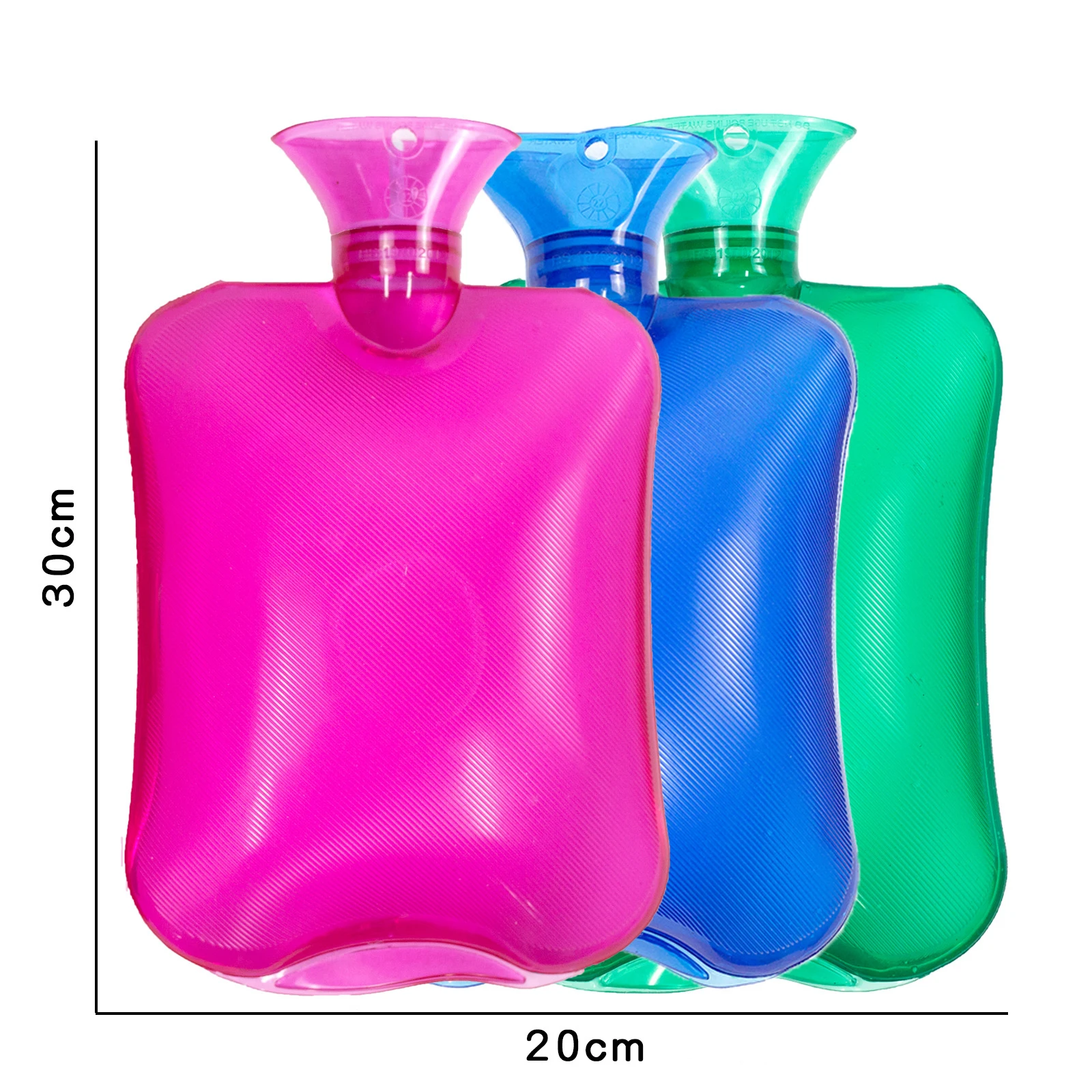 wholesale electric long hot and cold water bottles rubber cover plush belt knitted hot water bottle with knitted cover